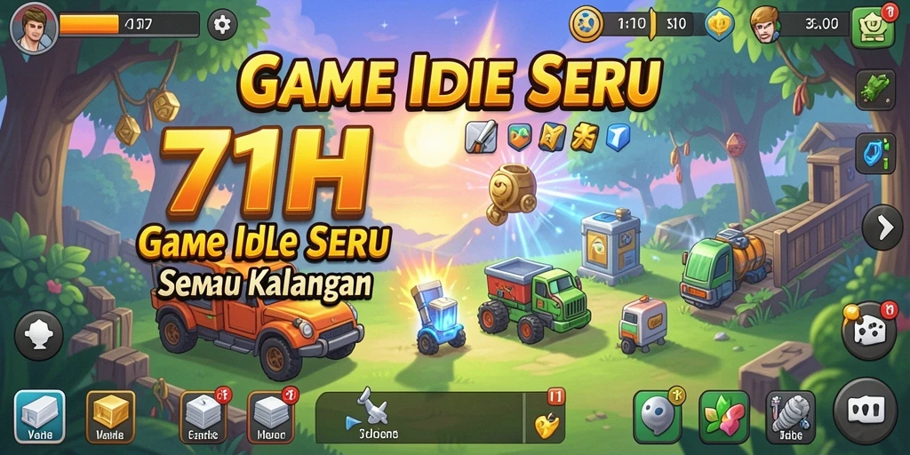 Tampilan gameplay 71H yang menarik dan penuh warna.