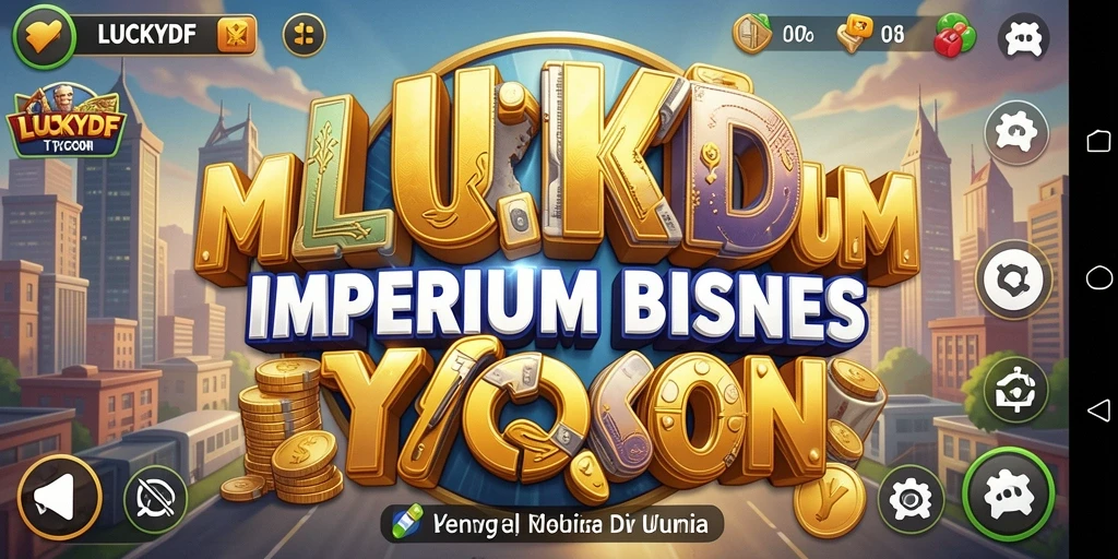 Tampilan gameplay menarik di LUCKYDF dengan elemen Tycoon yang mendebarkan.