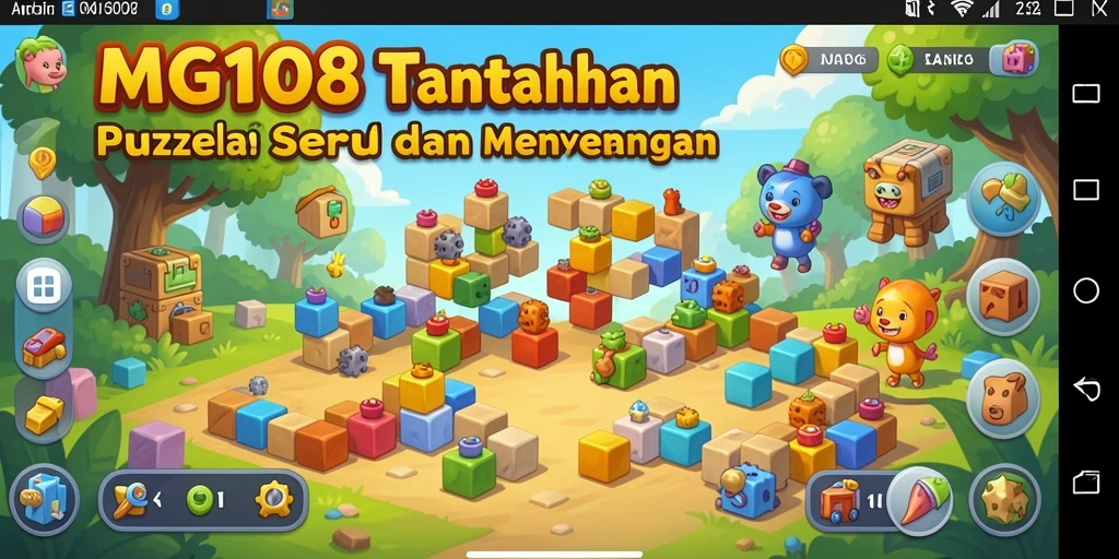 Tampilan gameplay <strong>MG108</strong> yang menawan dan penuh warna.
