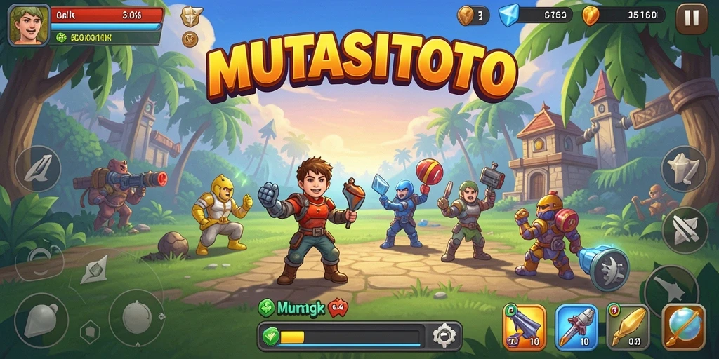 Tampilan menarik dari gameplay Idle MUTASITOTO.