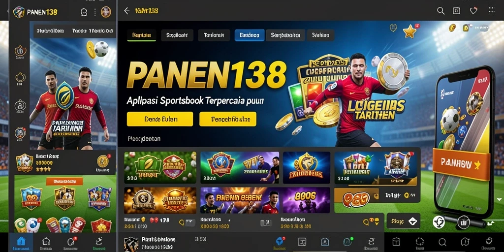 Tampilan menarik dari aplikasi Sportsbook PANEN138 dengan fitur taruhan.