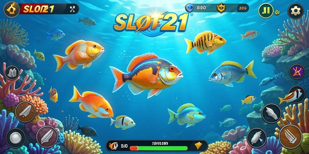 Screenshot menampilkan gameplay Tembak Ikan yang seru.