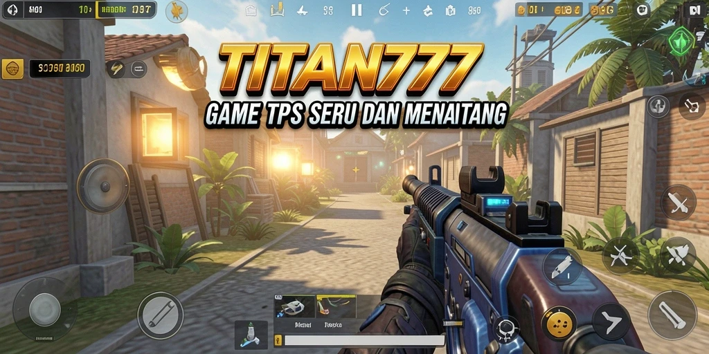 Tampilan aksi seru gameplay TPS TITAN777.