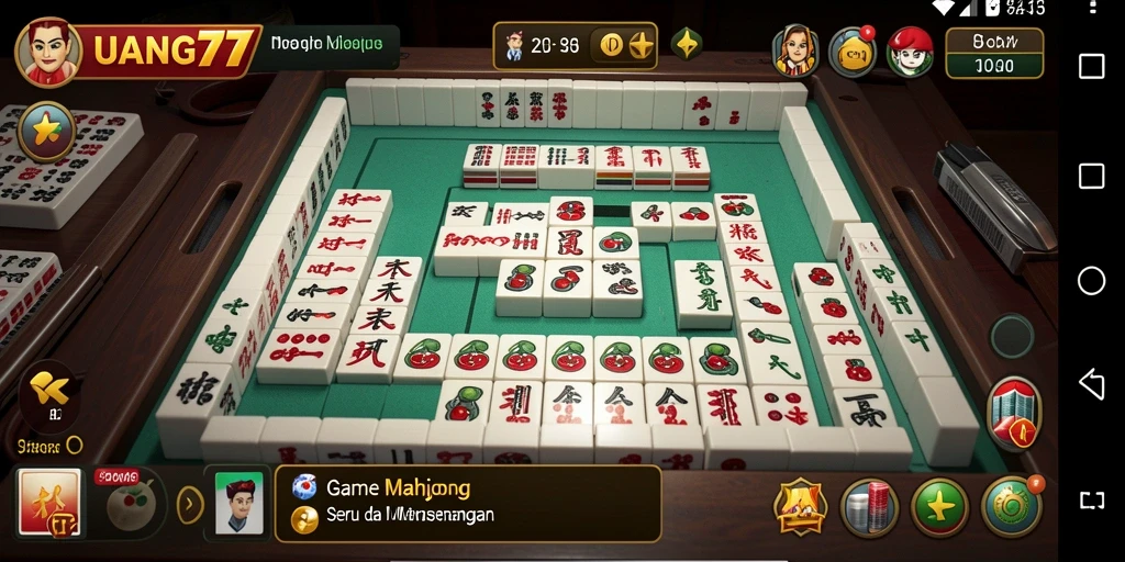 Gameplay Mahjong di UANG77 dengan grafik menawan.