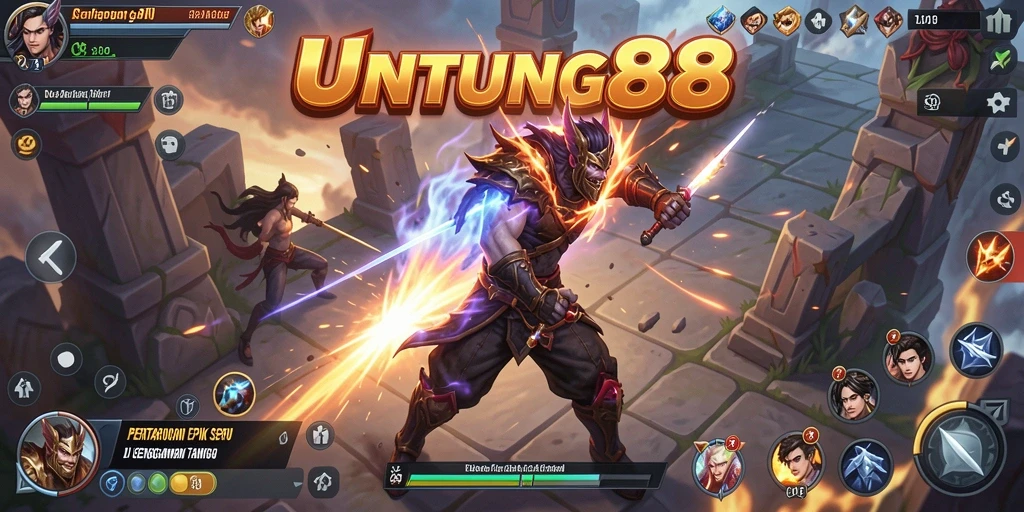Gameplay seru dalam pertarungan epik UNTUNG88.