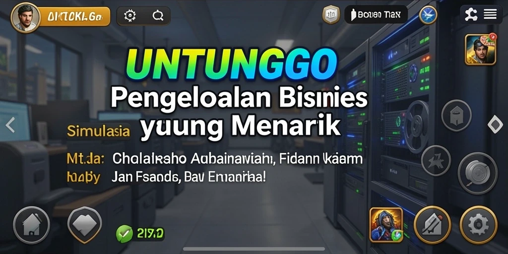 Tampilan menarik dan mengasyikkan dari game simulasi UNTUNGGO.